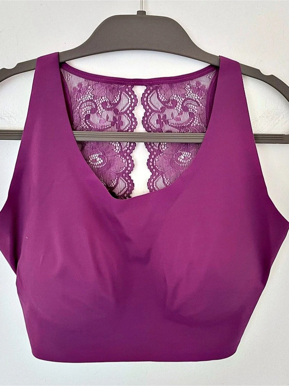 NWOT Rhonda Shear Lace Back Seamless Bra - XL